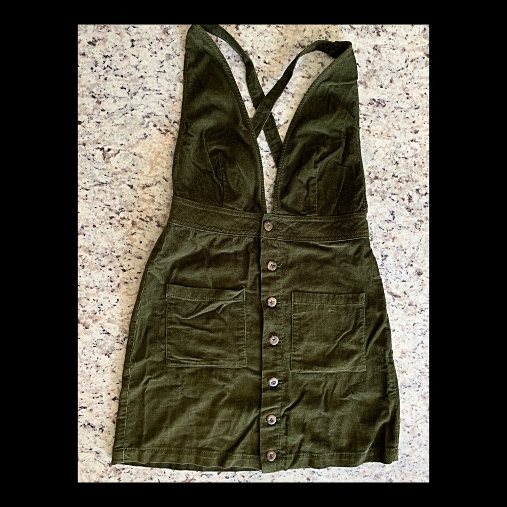 Green Corduroy Dress